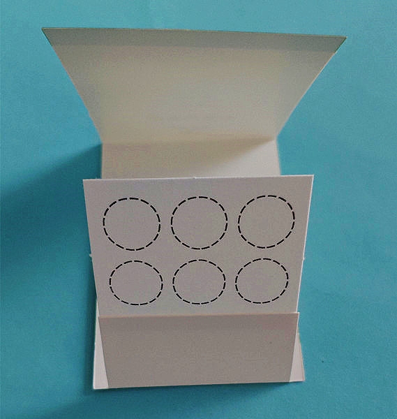 新生儿采血卡六环三折